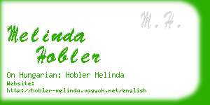 melinda hobler business card